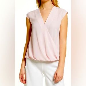 #33 NWT Halogen blouson top pink chalk sz XS